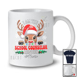 Personalized Custom Name I Am The School Counselor Reindeer; Lovely Christmas Jobs Proud T-Shirt