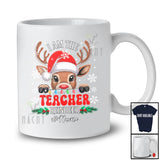 Personalized Custom Name I Am The Teacher Reindeer; Lovely Christmas Jobs Proud X-mas T-Shirt