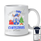Personalized Custom Name Want A Cure For Christmas; Lovely Diabetes Blue Ribbon Gnomes T-Shirt