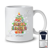 Personalized Custom Name Librarian Tools Christmas Tree; Amazing X-mas Lights Snow Proud Jobs T-Shirt