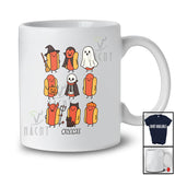 Personalized Custom Name Hot Dog Cosplay Boo Witch; Lovely Halloween Food Lover T-Shirt