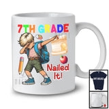 7th Grade Nailed It, Colorful Graduation Last Day Of School Dabbing Boys, Student Group T-Shirt