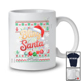 Personalized Custom Name Bling It On Santa; Amusing Christmas Lights Santa; Sweater Family T-Shirt