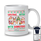 Personalized Custom Name Christmas Better With Hamsters; Lovely Sweater X-mas Animal T-Shirt