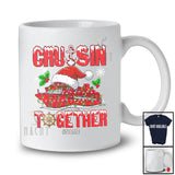Personalized Custom Name Cruisin Together; Joyful Christmas Santa Red Cruise Captain; Family T-Shirt