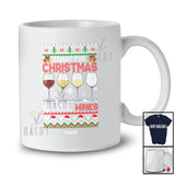 Personalized Custom Name I Want For Christmas Is More Wines; Joyful Sweater Drinking T-Shirt