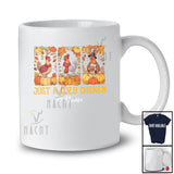 Personalized Custom Name Cozy Chicken; Lovely Thanksgiving Pumpkins Three Fall Chicken; Farmer T-Shirt