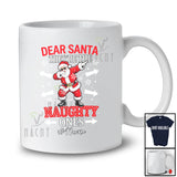 Personalized Custom Name They're The Naughty Ones; Joyful Christmas Dabbing Santa T-Shirt