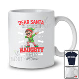 Personalized Custom Name They're The Naughty Ones; Joyful Christmas Dabbing Santa Elf T-Shirt