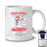 Personalized Custom Name They're The Naughty Ones; Joyful Christmas Dabbing Santa Snowman T-Shirt