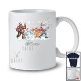 Personalized Custom Name Guitar Evolution; Humorous Christmas Bigfoot Santa Guitar Guitarist T-Shirt