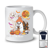 Personalized Custom Name Witch Boo Drink Coffee; Humorous Halloween Moon Ghost T-Shirt