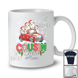 Personalized Custom Name Cousin Crew; Lovely Christmas Sheep On Pickup Truck; Farmer Family T-Shirt