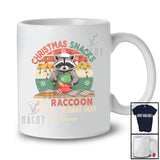 Personalized Custom Name Vintage Retro Christmas Snacks By Raccoon; Lovely Baker Chef Group T-Shirt