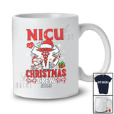 Personalized Custom Name NICU Christmas Crew; Lovely Santa Nursing Tools; Nurse Group T-Shirt