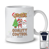 Personalized Custom Name Cookie Quality Control; Lovely Christmas Santa Snowman Baker Baking T-Shirt