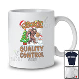 Personalized Custom Name Cookie Quality Control; Lovely Christmas Bigfoot Snowman Baker Baking T-Shirt