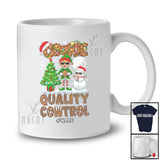Personalized Custom Name Cookie Quality Control; Lovely Christmas Elf Snowman Baker Baking T-Shirt
