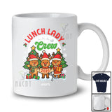 Personalized Custom Name Lunch Lady Crew 2025; Amazing Christmas Three Reindeers; Family T-Shirt