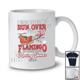 Personalized Custom Name Got Run Over By A Flamingo; Amazing Christmas Santa Sleigh T-Shirt
