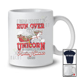 Personalized Custom Name Got Run Over By A Unicorn; Amazing Christmas Santa Sleigh T-Shirt