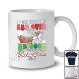 Personalized Custom Name Got Run Over By A Unicorn; Amazing Christmas Santa Sleigh Groovy T-Shirt