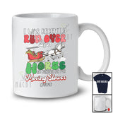 Personalized Custom Name Got Run Over By A Horse; Amazing Christmas Santa Sleigh Groovy T-Shirt