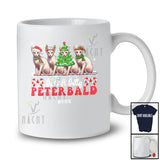Personalized Custom Name Just A Jolly Peterbald; Adorable Christmas Tree Santa Elf Animal T-Shirt