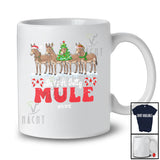 Personalized Custom Name Just A Jolly Mule; Adorable Christmas Tree Santa Elf Farm Farmer T-Shirt