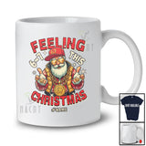 Personalized Custom Name Feeling 6 7 This Christmas; Joyful X-mas Six Seven Hiphop Santa T-Shirt
