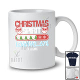 Personalized Custom Name Christmas Spirit Loading 67 Percent; Amazing X-mas Six Seven Santa T-Shirt