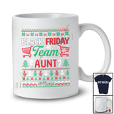 Personalized Custom Name Friday Team Aunt; Merry Christmas Sweater Black Shopping; Family T-Shirt