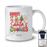 Personalized Custom Name I Ate Santa's Cookies; Humorous Christmas Naughty Gingerbread T-Shirt