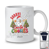 Personalized Custom Name Sorry I Ate Santa's Cookies; Humorous Christmas Naughty Poodle T-Shirt