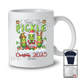 Personalized Custom Name I Found The Pickle Christmas 2025; Lovely Three Pickles Family T-Shirt