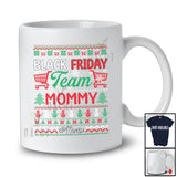 Personalized Custom Name Friday Team Mommy; Merry Christmas Sweater Black Shopping; Family T-Shirt