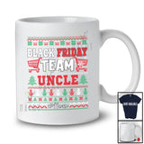 Personalized Custom Name Friday Team Uncle; Merry Christmas Sweater Black Shopping; Family T-Shirt