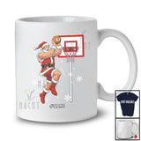 Personalized Basketball 67; Joyful Christmas Santa Playing Basketball; Custom Name Player T-Shirt