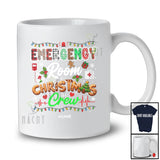 Personalized Custom Name Emergency Room Christmas Crew; Joyful Santa Cookies Nursing Nurse T-Shirt