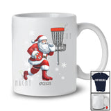 Personalized Disc Golf 67; Joyful Christmas Santa Playing Disc Golf; Custom Name Player T-Shirt