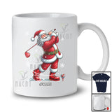 Personalized Golf 67; Joyful Christmas Santa Playing Golf; Pajamas Custom Name Player T-Shirt