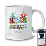 Personalized Custom Name Hair Stylist; Fantastic Christmas Tree Santa Plaid Leopard; Proud Jobs T-Shirt