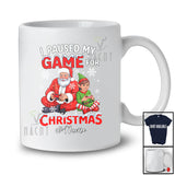 Personalized Custom Name I Paused My Game For Christmas; Humorous Santa Elf Gaming; Gamer Nerd T-Shirt