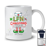 Personalized Custom Name LPN Christmas Crew; Adorable Christmas Elf Nurse Nursing Group T-Shirt