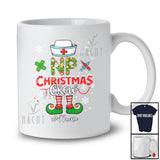 Personalized Custom Name NP Christmas Crew; Adorable Christmas Elf Nurse Nursing Group T-Shirt