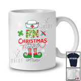 Personalized Custom Name RN Christmas Crew; Adorable Christmas Elf Nurse Nursing Group T-Shirt