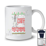 Personalized Custom Name On The Santa's Naughty List; Scary Christmas Skeleton Sweater T-Shirt