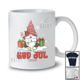 Personalized Custom Name God Jul; Amazing Christmas Lights Gnome Norwegian; Family T-Shirt