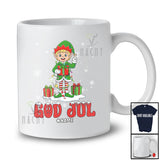 Personalized Custom Name God Jul; Amazing Christmas Lights Elf Norwegian; Family T-Shirt