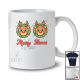 Personalized Custom Name Merry Titmas; Humorous Christmas Women Reindeer Boobs Naughty T-Shirt